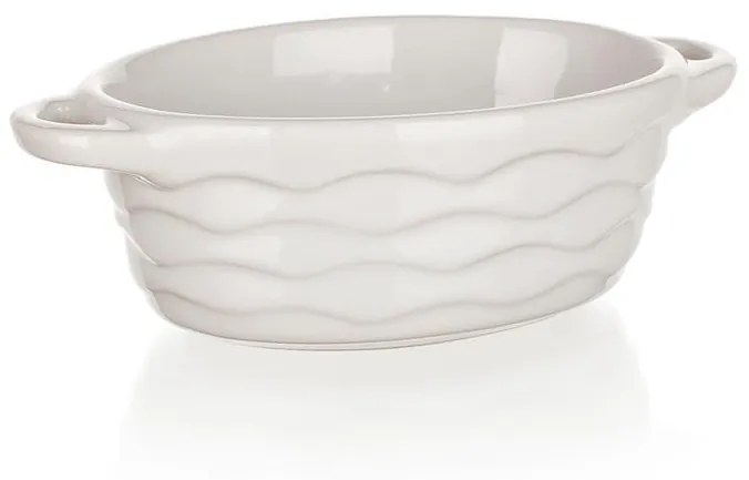 Formă ovală de copt CULINARIA White 26 x 14 cm