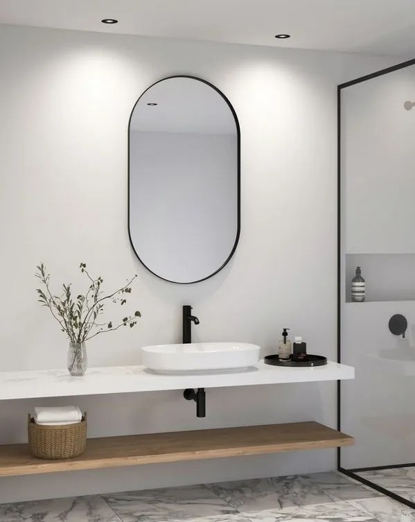 Spot LED incastrabil baie IP65 Rosalee negru