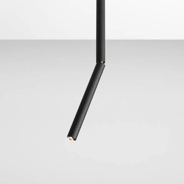 Plafoniera moderna neagra liniara din metal Stick S