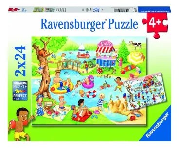 PUZZLE DISTRACTIE LA LAC, 2X24 PIESE - RAVENSBURGER (RVSPC05057)