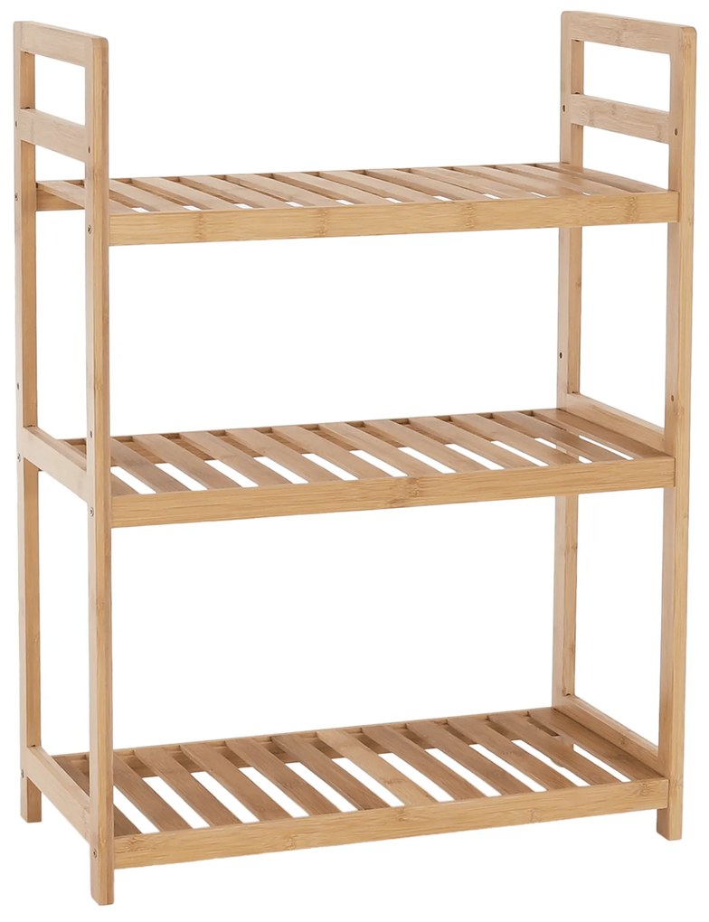 Raft cu 3 polite, bambus natural, FIORE TIP 1