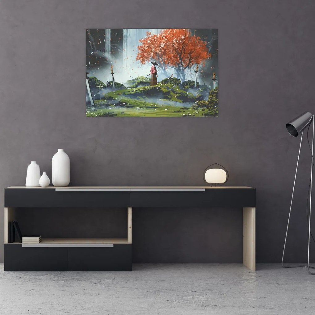 Tablou - Ilustrație a Grădinii de săbii (90x60 cm)