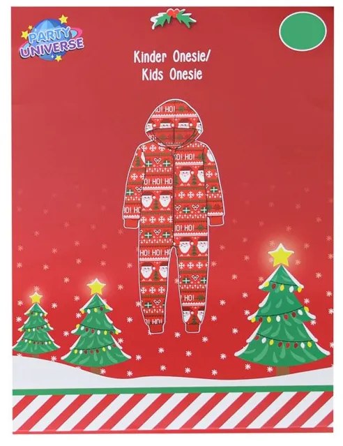 Salopeta copii CHRISTMAS ONESIE rosu - diverse marimi Marime: 122 - 128