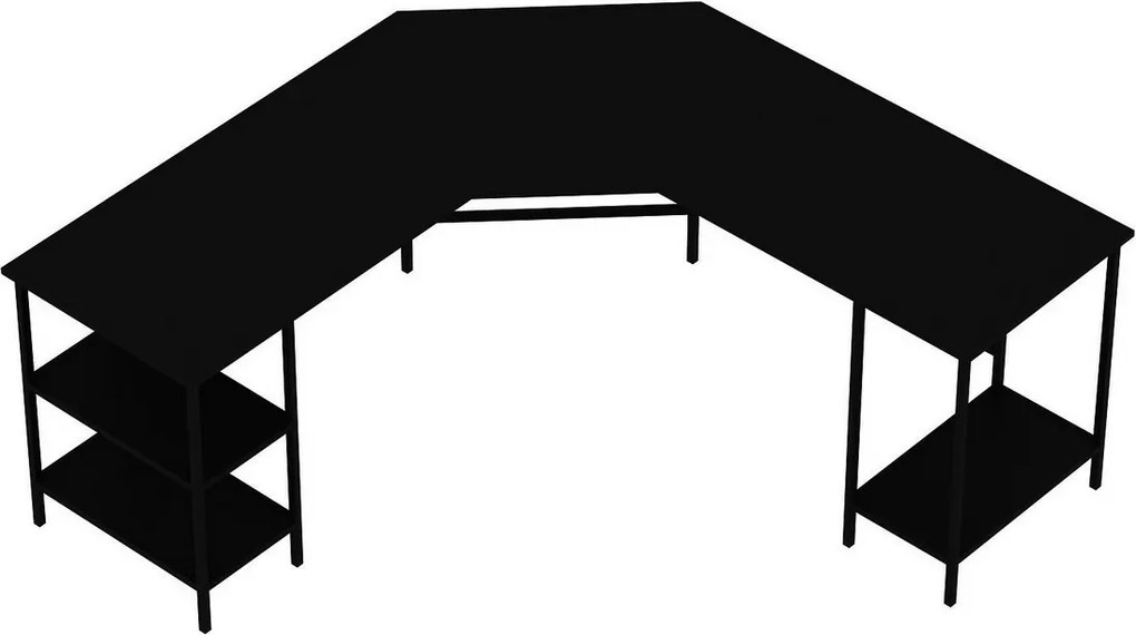 Birou de lucru Power L Black