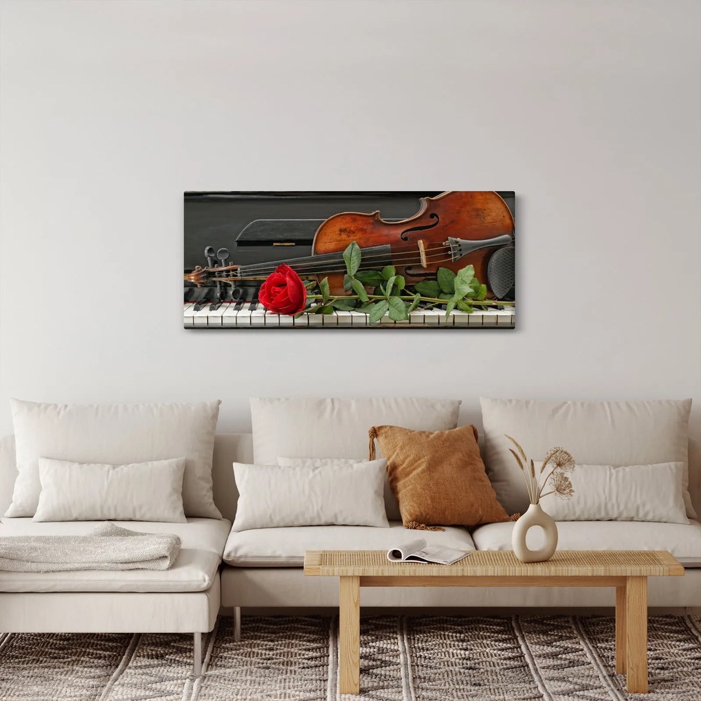 Tablou- Amintire de muzicean (120x50 cm)