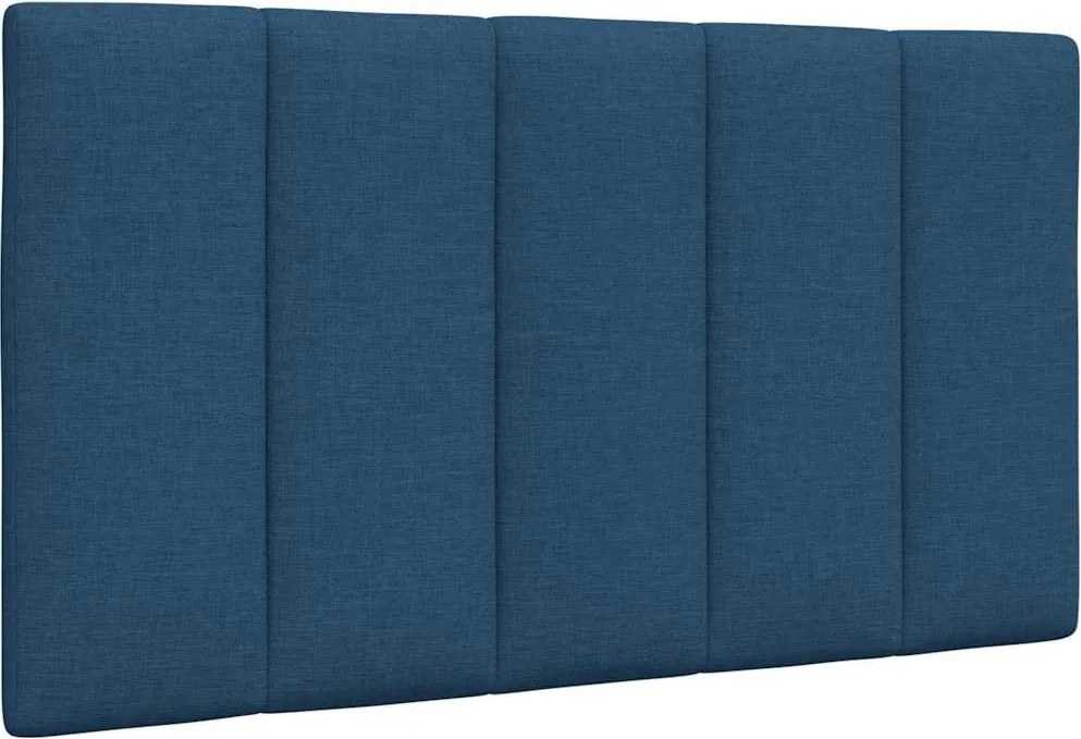 vidaXL Pernă pentru tăblie de pat, Hanko, albastru, 90 cm, material textil