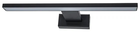 Aplica LED de perete pentru baie SHINE, 7 W, 230 V, 30 cm, IP44, negru