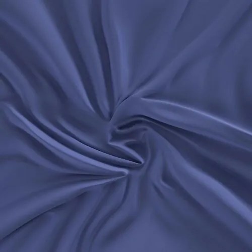 Kvalitex Cearșaf din satin cu elastic, albastruînchis, 100 x 200 cm, 100 x 200 cm