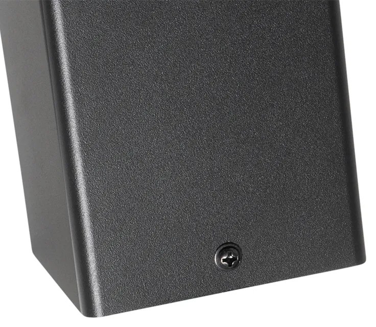 Lampă de exterior cu picior neagră 50 cm IP44 cu sticlă fumurie - Denmark