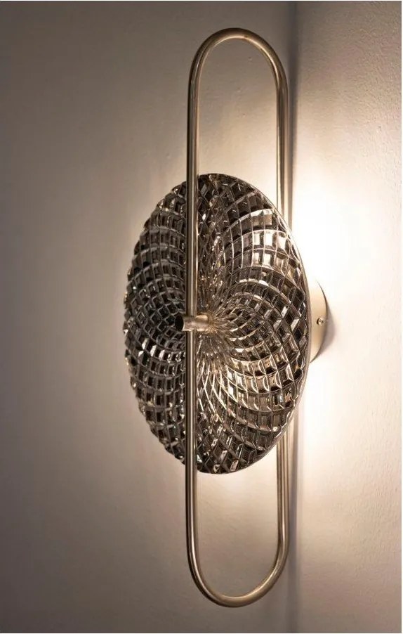 Aplică de perete argintie din metal Silvery – Mauro Ferretti