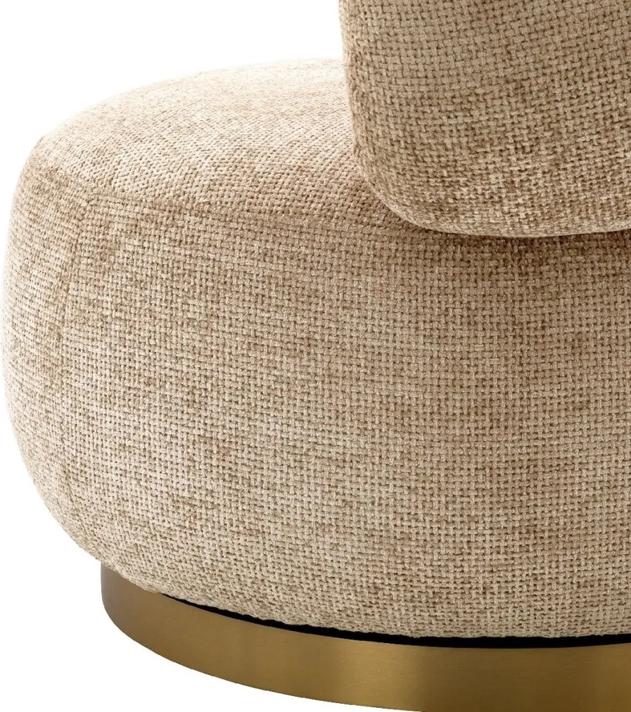 Fotoliu pivotant design elegant LUX Phedra, Lyssa sand