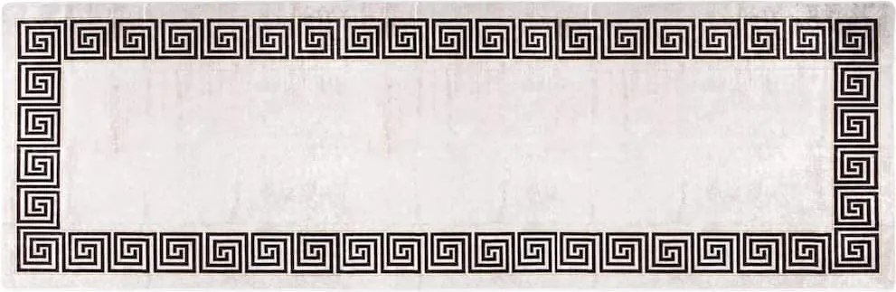 vidaXL Covor lavabil, bej deschis, 80x300 cm