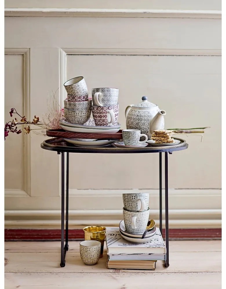 Set de 4 cești din gresie ceramică Bloomingville Karine, 180 ml