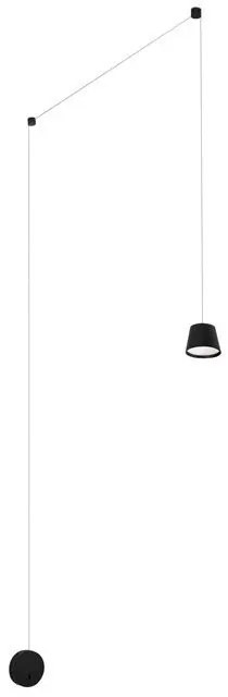 Aplica tip pendul LED design modern Amadeo neagra NVL-9118106