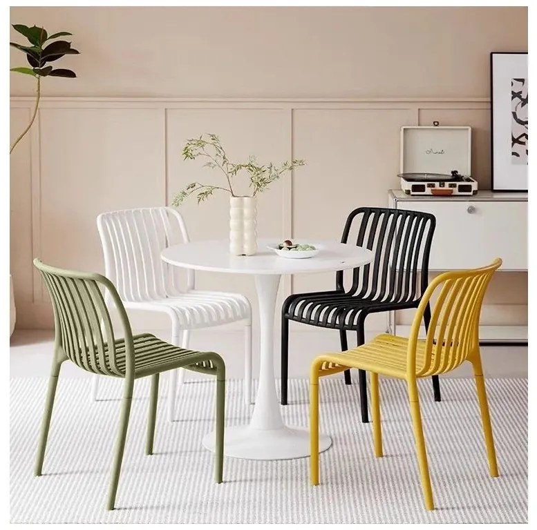 Scaun din plastic TREGO, verde