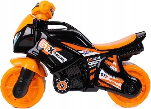 Motocicletă fără pedale portocalie/neagră