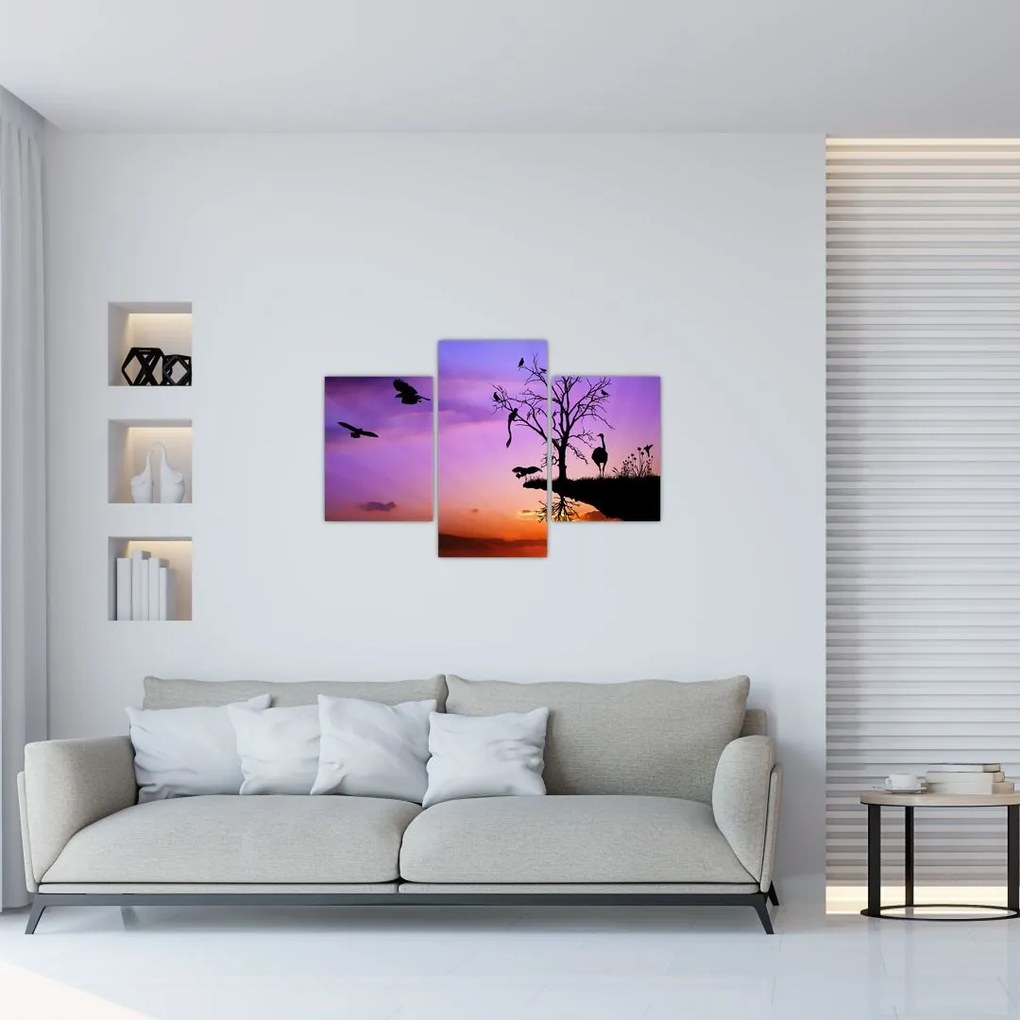 Tablou - Siluetele animalelor (90x60 cm)