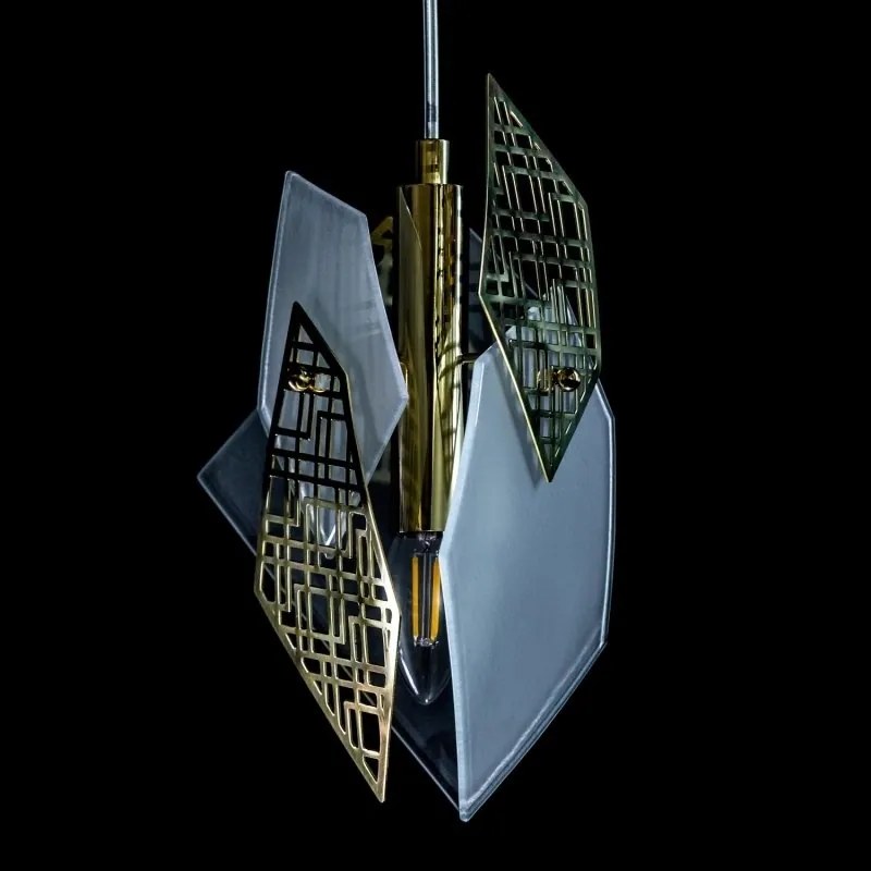 Pendul modern design LUX realizat manual POLYGON