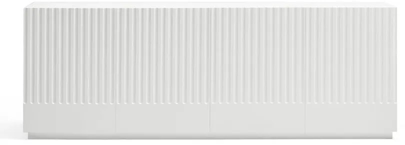 Comodă Teulat Doric, lățime 200 cm, alb