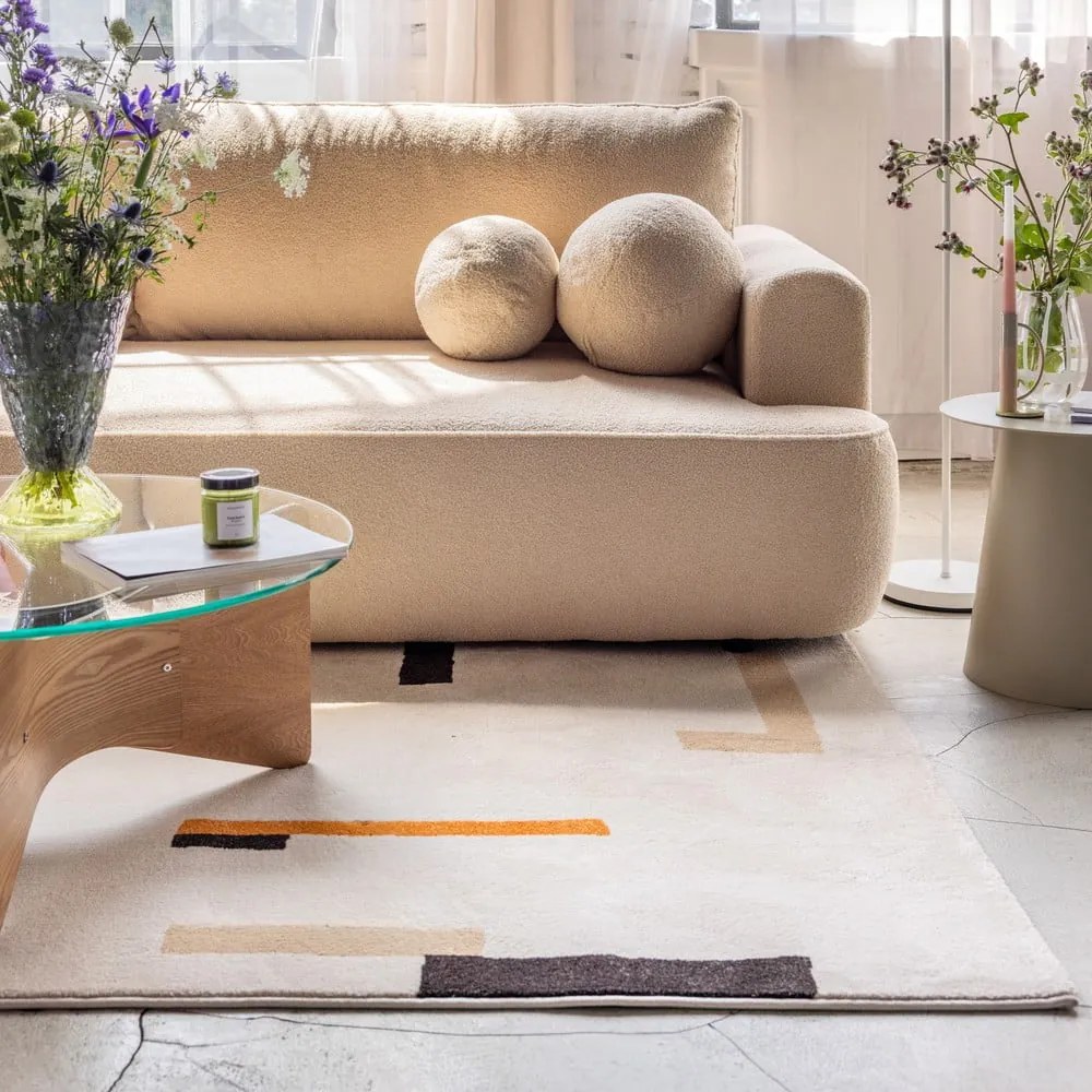 Covor portocaliu/crem 120x180 cm Linea – Universal