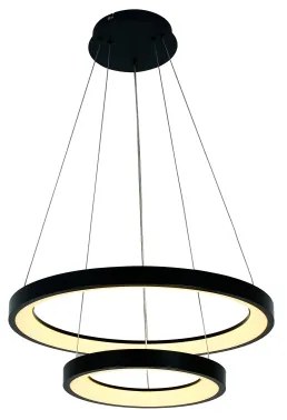 Brilagi - Lustră LED dimmabilă suspendată pe cablu FALCON SLIM LED/68W/230V Ø 50 cm negru + telecomandă