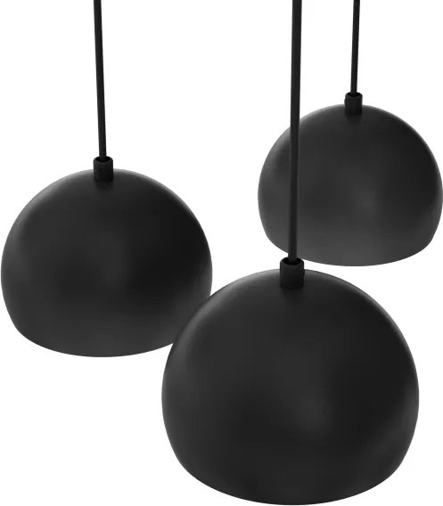 Lustră suspendată cu cablu SOOL 5xE27/15W/230V, negru