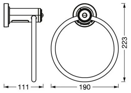 Ledvance - Suport prosoape cu iluminare LED, 3xAAA, IP44
