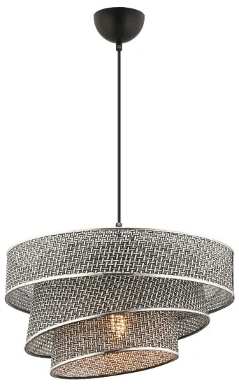 Pendul pe cablu COUPER 1xE27/60W/230V gri/crom lucios