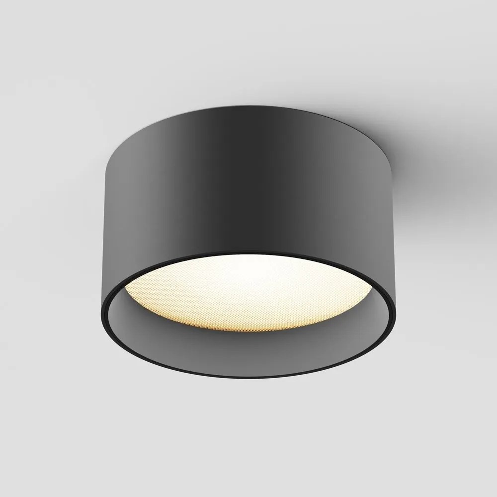Spot LED aplicat design tehnic Vega D-12cm negru