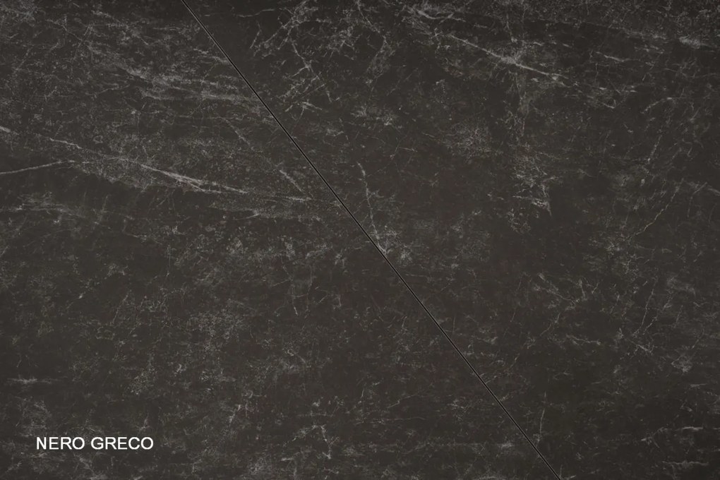 Masa extensibila Bonucci Ceramic NERO GRECO negru/nuc L200-250 cm