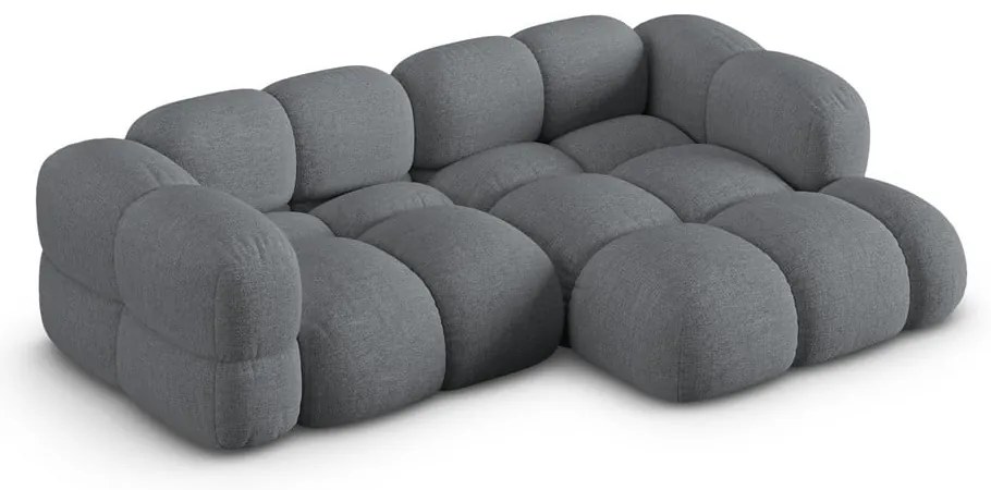 Colțar gri (cu colț pe partea dreaptă/cu șezlong) Loretto – Cosmopolitan Design