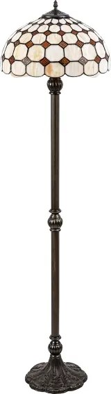 Brilagi - Lampă de podea Tiffany din vitralii DORAN 2xE27/60W/230V