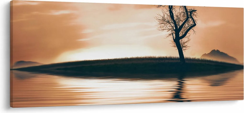 Tablou - Copaci pe insulă (120x50 cm)