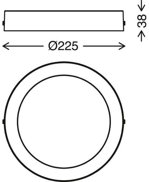 Telefunken 309502TF - Plafonieră LED RGBW 18W 230V 2700-6500K WiFi Tuya