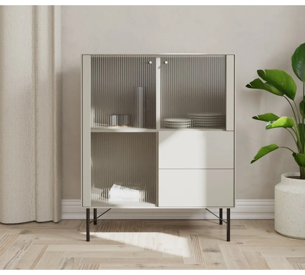 Vitrină gri deschis 91x111 cm Edge by Hammel – Hammel Furniture