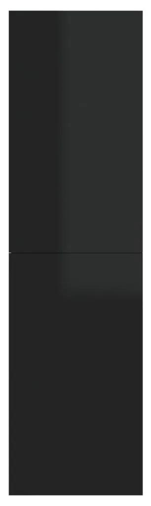 Dulap TV, negru extralucios, 30,5x30x110 cm, PAL 1, negru foarte lucios, 30.5 x 30 x 110 cm