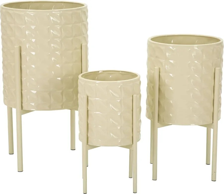 Ghivece decorative 3 buc. din metal ø 36 cm Betsy – Mauro Ferretti