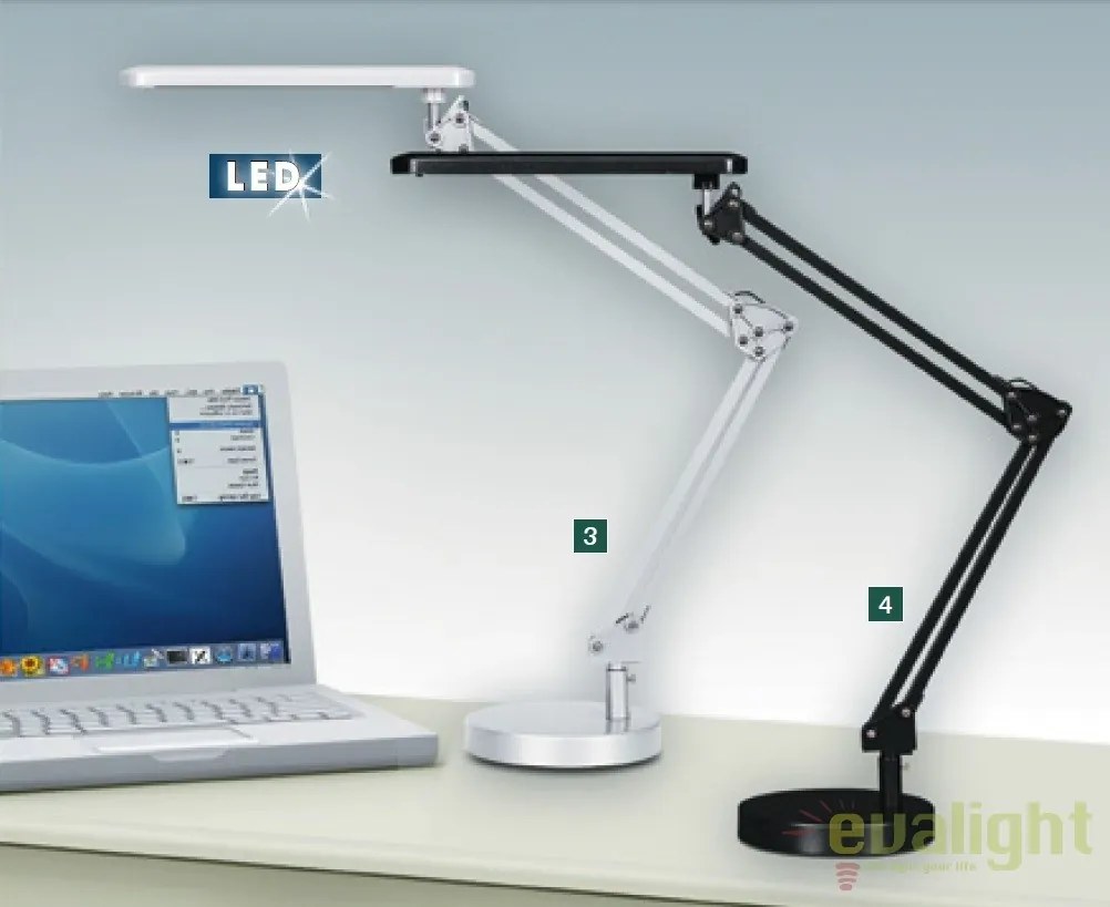 Lampa moderna / Veioza de birou cu iluminat LED, Colin 4408 RX