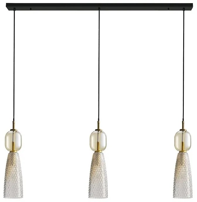 Lustra cu 3 pendule design decorativ Line