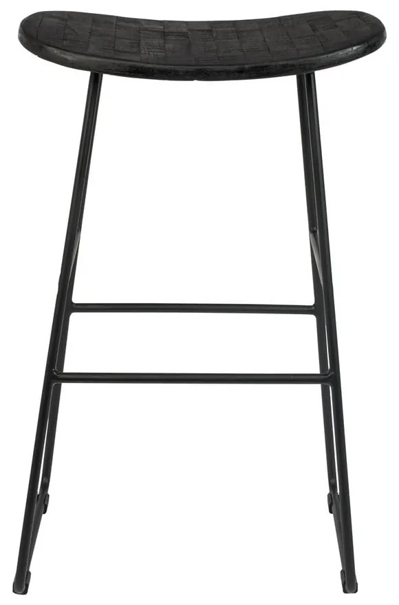 Scaun de bar negru 2 buc. (înălțime șezut 62 cm) Tangle – White Label