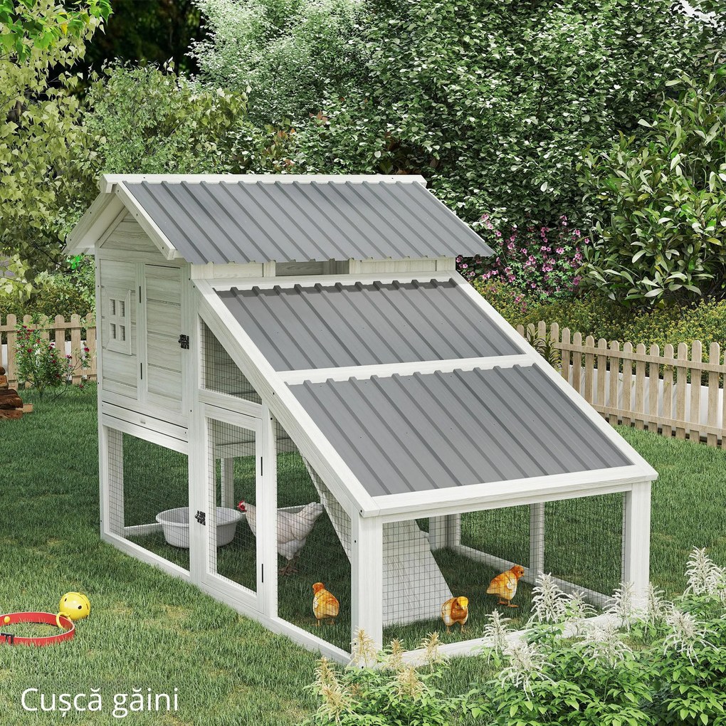 Outsunny Lot de 12 panouri din oțel galvanizat Rezistente la Intemperii, gri deschis, dim. unui panou 129L x 45l cm | Aosom Romania