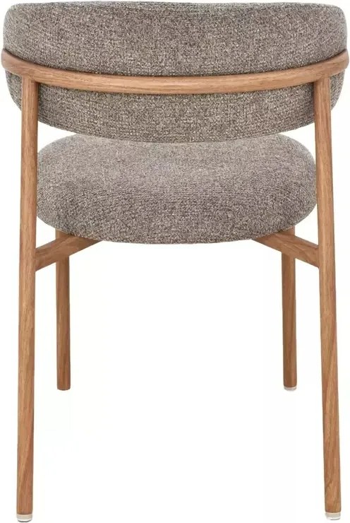 Scaun tapițat Elton II 256 cappuccino / stejar