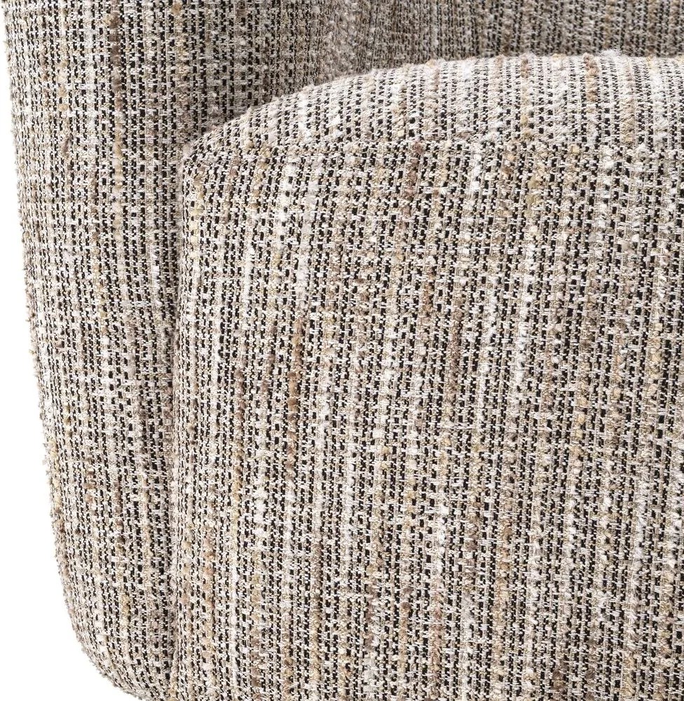 Fotoliu pivotant design elegant LUX Colin left, bej mademoiselle 115432 HZ