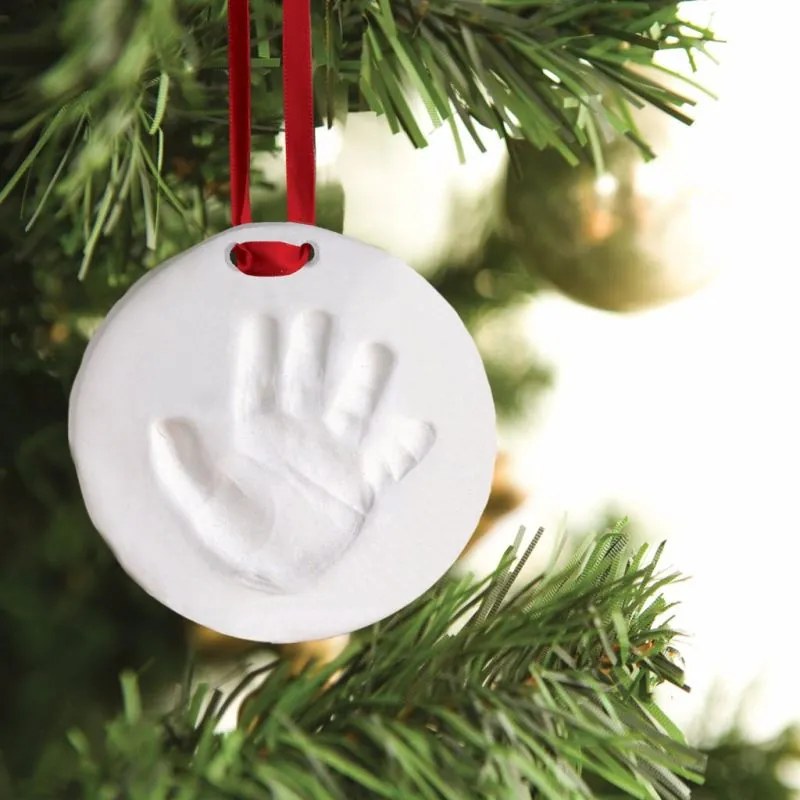 Kit amprenta mulaj manuta sau piciorus bebe pentru ornament bradut - Pearhead