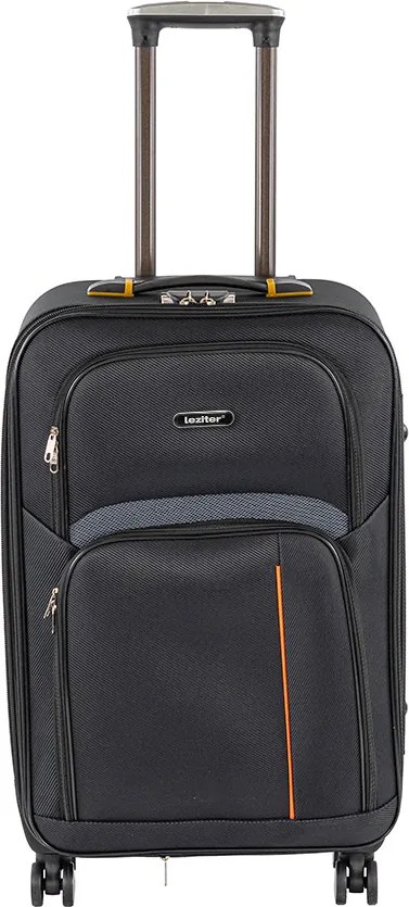 Valiză medie ușoară TravelLux moale 42x65x24 cm neagră