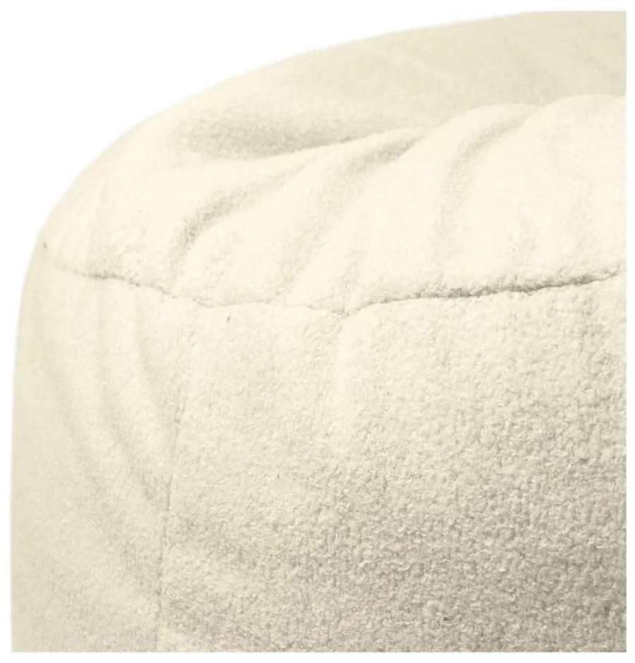 Fotoliu bean bag maro cu tapițerie din țesătură bouclé Om 110 – SLOWDOWN