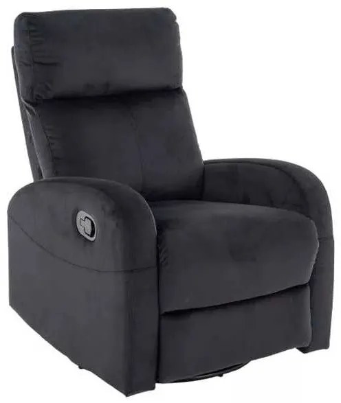 Scaun reclinabil Olimp Velvet, negru