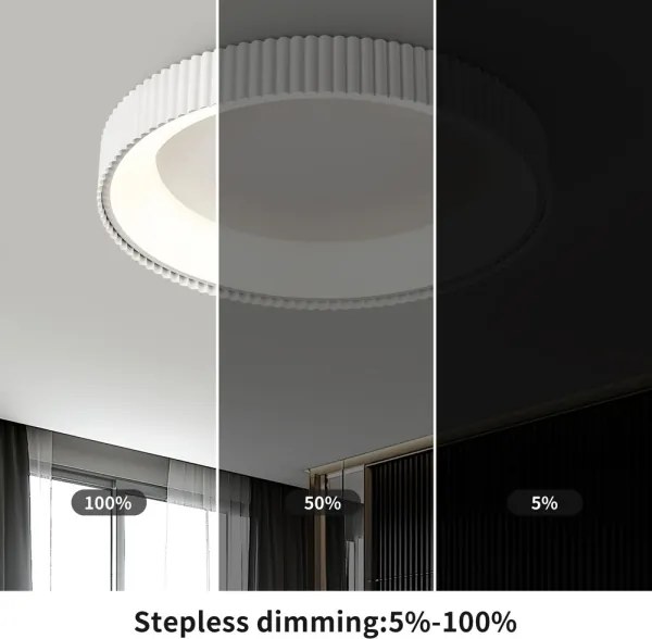 Brilagi - Lampă de tavan LED reglabilă FALCON MODERN LED/54W/230V 60 cm albă + telecomandă