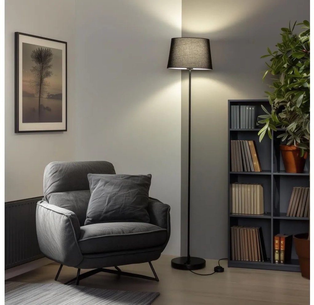 Brilagi - Lampadar LED CERIA 1xE27/40W/230V, Ø 30 cm, negru