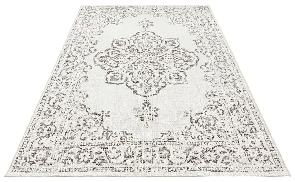 Covor de exterior NORTHRUGS Tilos, 120 x 170 cm, gri - crem